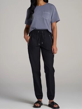 Pull-On Linen Joggers for Tall Women